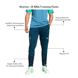 Neymar JR "BNA" Men's Football Training Pants, Blue Horizon-Grassy Green, extralarge-IND